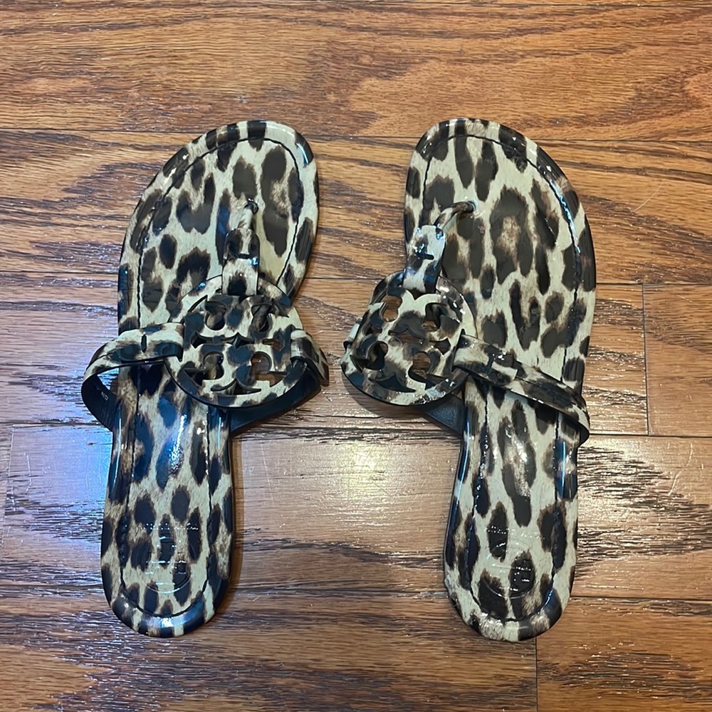 Tory Burch leopard Miller sandals